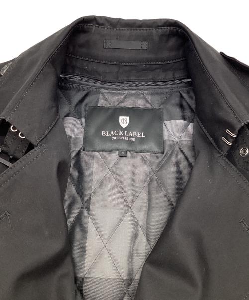 BLACK LABEL CRESTBRIDGE（ブラックレーベル クレストブリッジ）BLACK LABEL CRESTBRIDGE (ブラックレーベル クレストブリッジ) ライナー付 ショートトレンチコート ブラック サイズ:Mの古着・服飾アイテム