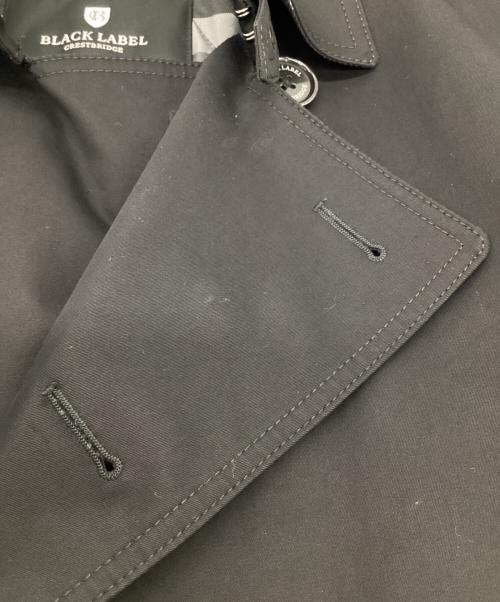 BLACK LABEL CRESTBRIDGE（ブラックレーベル クレストブリッジ）BLACK LABEL CRESTBRIDGE (ブラックレーベル クレストブリッジ) ライナー付 ショートトレンチコート ブラック サイズ:Mの古着・服飾アイテム