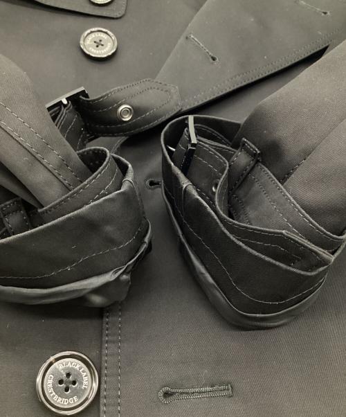 BLACK LABEL CRESTBRIDGE（ブラックレーベル クレストブリッジ）BLACK LABEL CRESTBRIDGE (ブラックレーベル クレストブリッジ) ライナー付 ショートトレンチコート ブラック サイズ:Mの古着・服飾アイテム