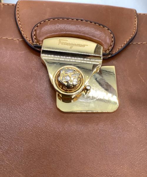 Salvatore Ferragamo（サルヴァトーレ フェラガモ）Salvatore Ferragamo (サルヴァトーレ フェラガモ) トートバッグ ブラウンの古着・服飾アイテム