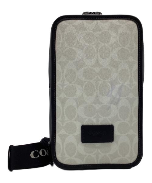 COACH（コーチ）COACH (コーチ) サリバン パック ホワイト×ブラックの古着・服飾アイテム