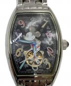 DISNEYディズニー）の古着「ミッキー生誕77周年記念腕時計 ファンタジーアワー」｜ブラック