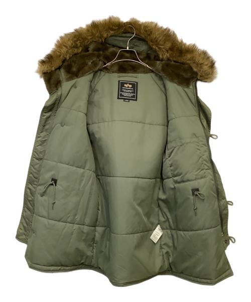 ALPHA INDUSTRIES（アルファインダストリーズ）ALPHA INDUSTRIES (アルファインダストリーズ) N-3B フライトジャケット オリーブ サイズ:Lの古着・服飾アイテム