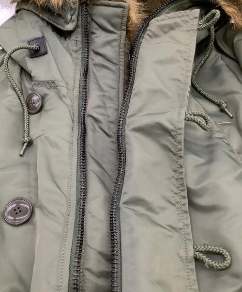 ALPHA INDUSTRIES（アルファインダストリーズ）ALPHA INDUSTRIES (アルファインダストリーズ) N-3B フライトジャケット オリーブ サイズ:Lの古着・服飾アイテム
