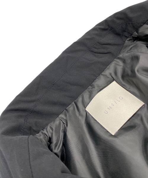 UNFILO（アンフィーロ）UNFILO (アンフィーロ) FINE MOVE 中綿ライトコート ブラック サイズ:Sの古着・服飾アイテム