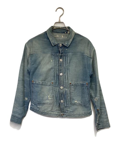 LEVI'S VINTAGE CLOTHING（リーバイス ビンテージ クロージング）LEVI'S VINTAGE CLOTHING (リーバイス ビンテージ クロージング) 1880 TRIPLE PLEAT BLOUSE GOOSE EGG ブルー サイズ:XSの古着・服飾アイテム