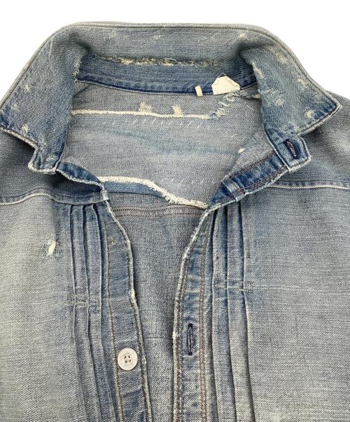 LEVI'S VINTAGE CLOTHING（リーバイス ビンテージ クロージング）LEVI'S VINTAGE CLOTHING (リーバイス ビンテージ クロージング) 1880 TRIPLE PLEAT BLOUSE GOOSE EGG ブルー サイズ:XSの古着・服飾アイテム