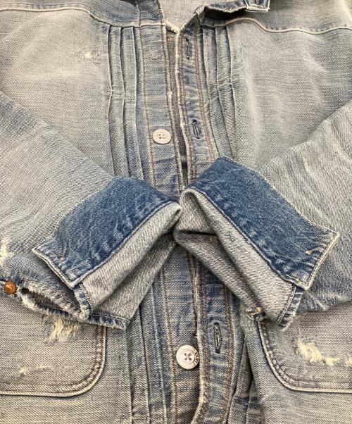 LEVI'S VINTAGE CLOTHING（リーバイス ビンテージ クロージング）LEVI'S VINTAGE CLOTHING (リーバイス ビンテージ クロージング) 1880 TRIPLE PLEAT BLOUSE GOOSE EGG ブルー サイズ:XSの古着・服飾アイテム