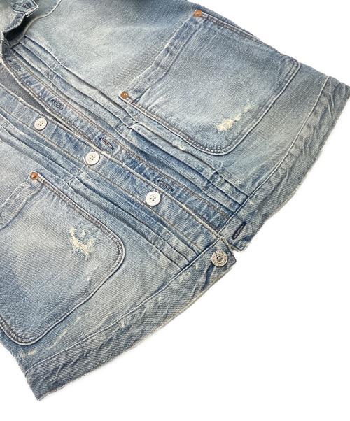 LEVI'S VINTAGE CLOTHING（リーバイス ビンテージ クロージング）LEVI'S VINTAGE CLOTHING (リーバイス ビンテージ クロージング) 1880 TRIPLE PLEAT BLOUSE GOOSE EGG ブルー サイズ:XSの古着・服飾アイテム