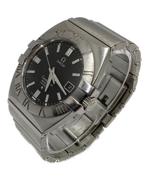 OMEGA（オメガ）OMEGA (オメガ) CONSTELLATION DOUBLE EAGLE（コンステレーション ダブル イーグル）クォーツ 腕時計 ブラックの古着・服飾アイテム