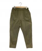 AXESQUIN ELEMENTSアクシーズクイン エレメンツ）の古着「ストライプのパンツ」｜グリーン