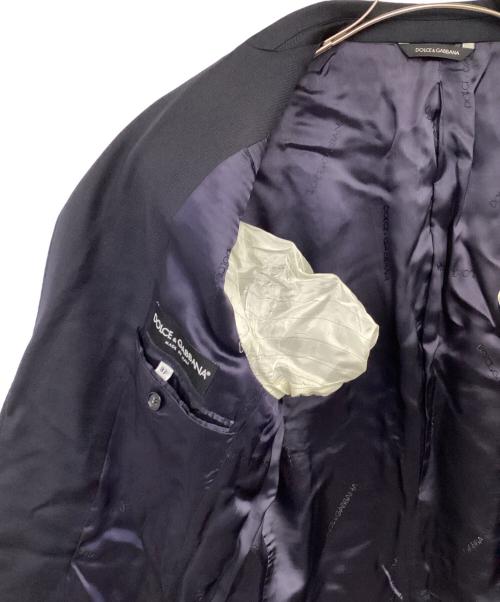 DOLCE & GABBANA（ドルチェ＆ガッバーナ）DOLCE & GABBANA (ドルチェ＆ガッバーナ) テーラードジャケット ネイビー サイズ:48の古着・服飾アイテム