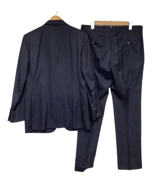 ALFRED DUNHILL（アルフレッド・ダンヒル）ALFRED DUNHILL (アルフレッド・ダンヒル) JFA（日本代表）2B 3ピース ネクタイ付 ネイビー サイズ:上7-46Y 下8-50Jの古着・服飾アイテム