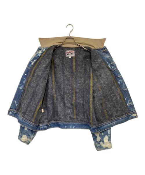LEE（リー）LEE (リー) STORM RIDER（ストーム ライダー）デニムジャケット ブルー×アイボリー サイズ:46の古着・服飾アイテム