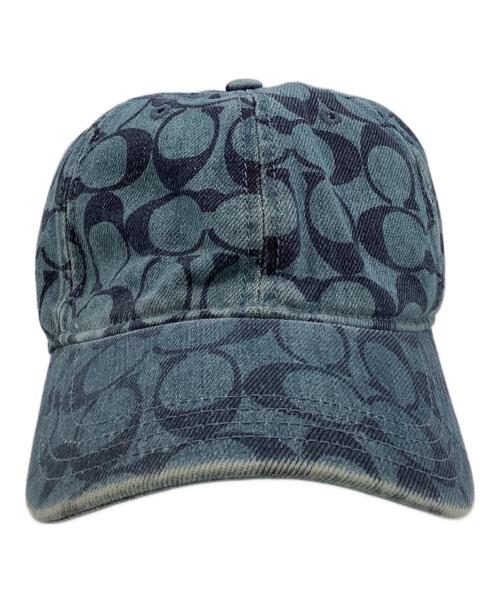 COACH（コーチ）COACH (コーチ) シグネチャー デニム キャップ インディゴの古着・服飾アイテム