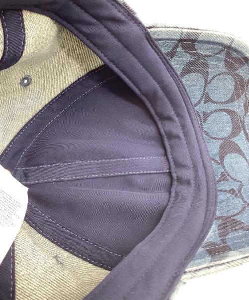 COACH（コーチ）COACH (コーチ) シグネチャー デニム キャップ インディゴの古着・服飾アイテム