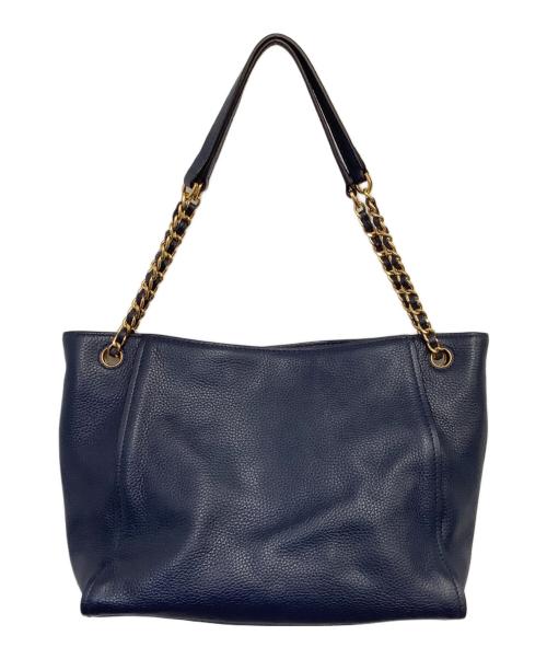 TORY BURCH（トリーバーチ）TORY BURCH (トリーバーチ) チェーンショルダーバッグ ネイビーの古着・服飾アイテム