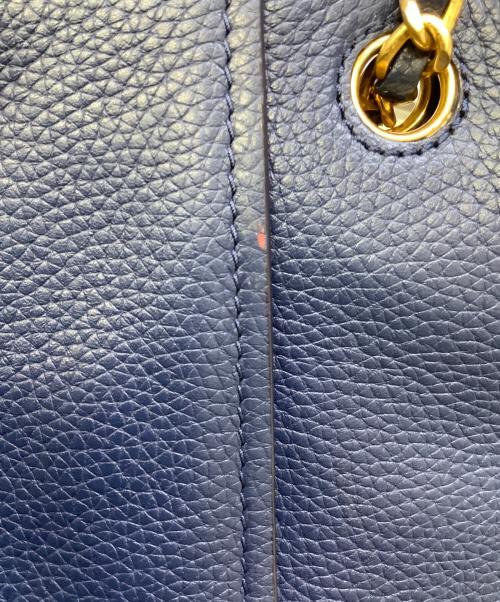 TORY BURCH（トリーバーチ）TORY BURCH (トリーバーチ) チェーンショルダーバッグ ネイビーの古着・服飾アイテム