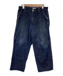 AURALEE（オーラリー）の古着「HARD TWIST LIGHT DENIM PANTS（ハード ツイスト ライト デニムパンツ）」｜インディゴ