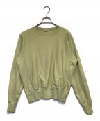 AURALEEオーラリー）の古着「ELASTIC HIGH GAUGE SWEAT P/O（エラスティック ハイゲージ スウェット プルオーバー）」｜イエロー
