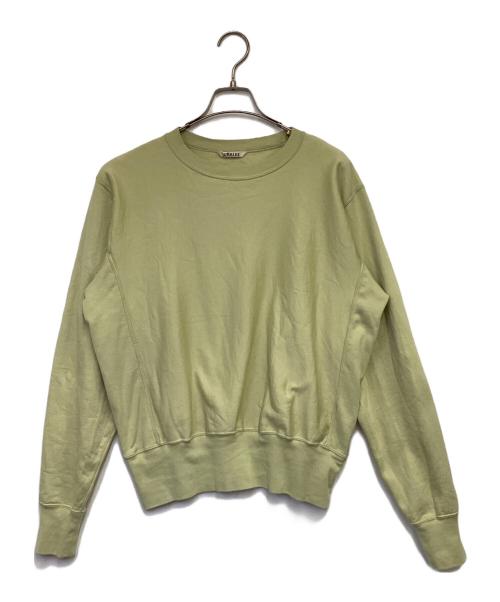 AURALEE（オーラリー）AURALEE (オーラリー) ELASTIC HIGH GAUGE SWEAT P/O（エラスティック ハイゲージ スウェット プルオーバー） イエロー サイズ:3の古着・服飾アイテム