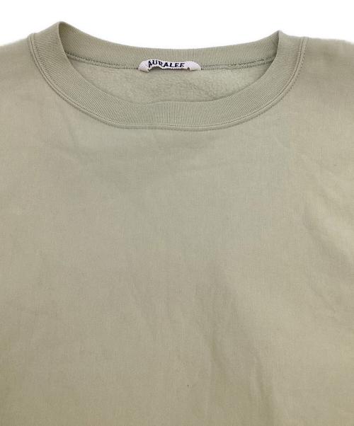 AURALEE（オーラリー）AURALEE (オーラリー) ELASTIC HIGH GAUGE SWEAT P/O（エラスティック ハイゲージ スウェット プルオーバー） イエロー サイズ:3の古着・服飾アイテム