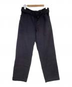 COMOLIコモリ）の古着「フェルトンベルテッドパンツ」｜ネイビー