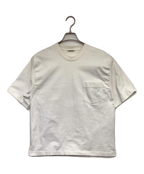 AURALEE（オーラリー）AURALEE (オーラリー) STAND UP TEE（スタンド アップ Tシャツ） ホワイト サイズ:3の古着・服飾アイテム