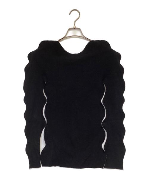 ISSEY MIYAKE A-POC INSIDE（イッセイミヤケ エポックインサイド）ISSEY MIYAKE A-POC INSIDE (イッセイミヤケ エポックインサイド) 長袖カットソー ブラック サイズ:２の古着・服飾アイテム