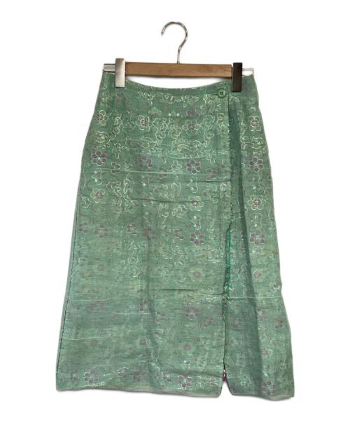 ISSEY MIYAKE（イッセイミヤケ）ISSEY MIYAKE (イッセイミヤケ) スカート スカイブルー サイズ:1の古着・服飾アイテム