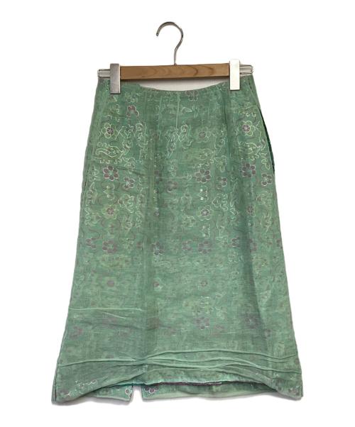 ISSEY MIYAKE（イッセイミヤケ）ISSEY MIYAKE (イッセイミヤケ) スカート スカイブルー サイズ:1の古着・服飾アイテム