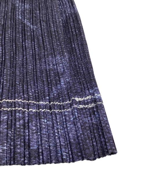 PLEATS PLEASE（プリーツプリーズ）PLEATS PLEASE (プリーツプリーズ) プリーツ スカート ネイビー×ブラック サイズ:3（実寸値要確認）の古着・服飾アイテム