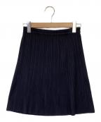 PLEATS PLEASEプリーツプリーズ）の古着「プリーツ スカート」｜ネイビー