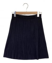 PLEATS PLEASE（プリーツプリーズ）の古着「プリーツ スカート」｜ネイビー