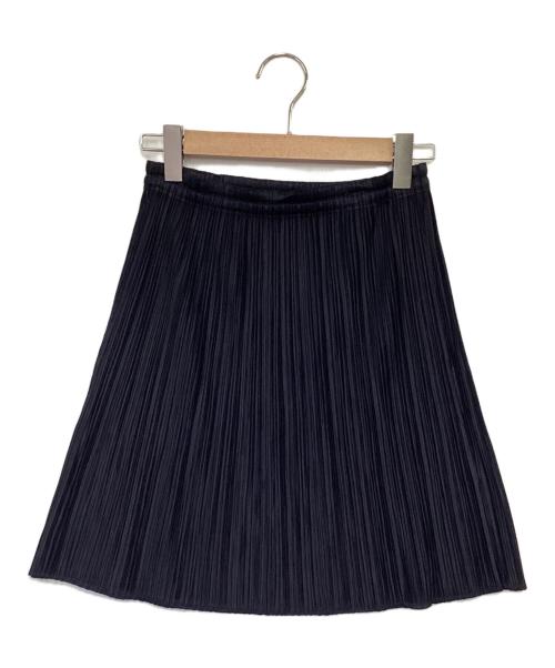 PLEATS PLEASE（プリーツプリーズ）PLEATS PLEASE (プリーツプリーズ) プリーツ スカート ネイビー サイズ:4（実寸値要確認）の古着・服飾アイテム