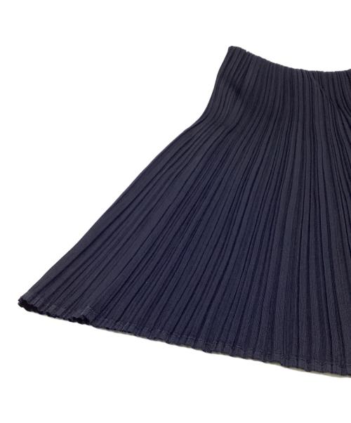 PLEATS PLEASE（プリーツプリーズ）PLEATS PLEASE (プリーツプリーズ) プリーツ スカート ネイビー サイズ:4（実寸値要確認）の古着・服飾アイテム