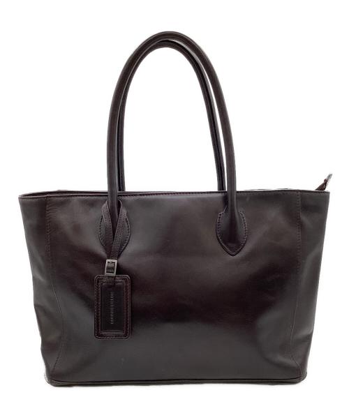 MOTHERHOUSE（マザーハウス）MOTHERHOUSE (マザーハウス) レザートートバッグ ダークブラウンの古着・服飾アイテム