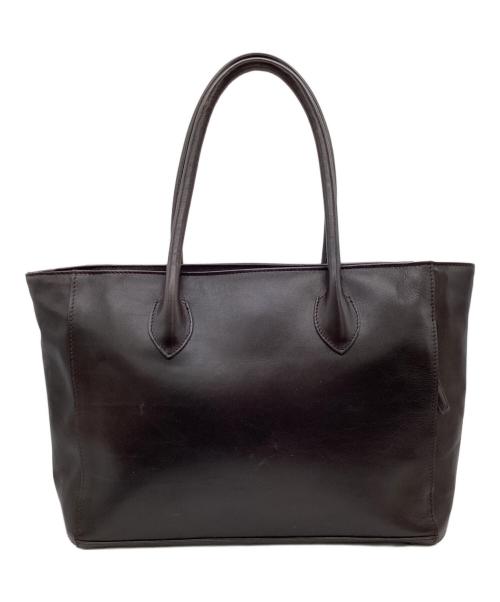 MOTHERHOUSE（マザーハウス）MOTHERHOUSE (マザーハウス) レザートートバッグ ダークブラウンの古着・服飾アイテム