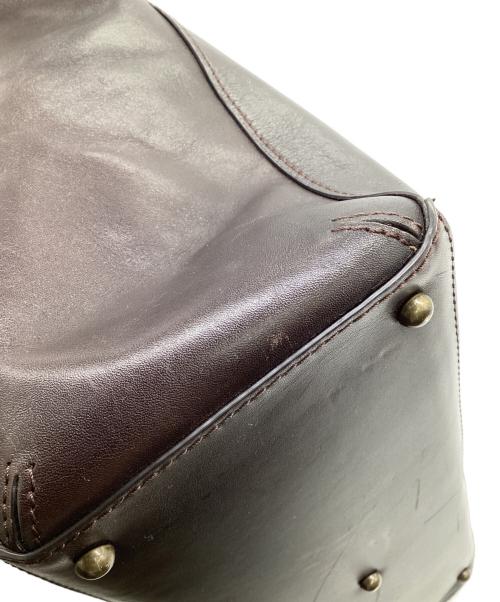 MOTHERHOUSE（マザーハウス）MOTHERHOUSE (マザーハウス) レザートートバッグ ダークブラウンの古着・服飾アイテム