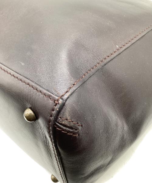 MOTHERHOUSE（マザーハウス）MOTHERHOUSE (マザーハウス) レザートートバッグ ダークブラウンの古着・服飾アイテム