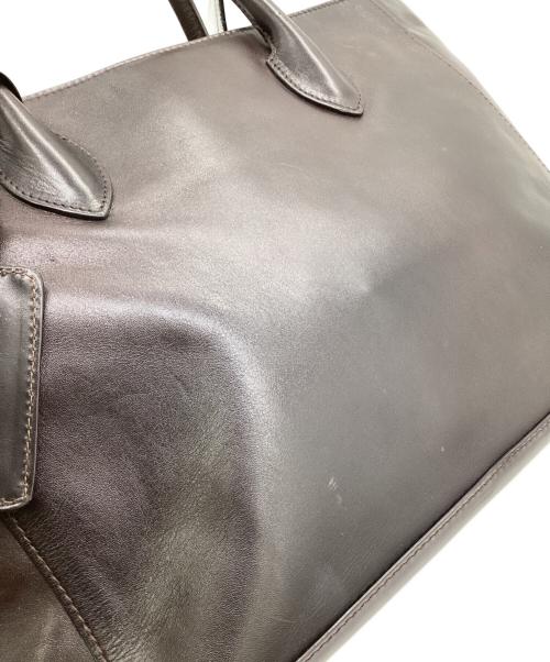 MOTHERHOUSE（マザーハウス）MOTHERHOUSE (マザーハウス) レザートートバッグ ダークブラウンの古着・服飾アイテム