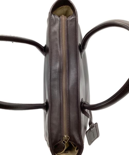 MOTHERHOUSE（マザーハウス）MOTHERHOUSE (マザーハウス) レザートートバッグ ダークブラウンの古着・服飾アイテム