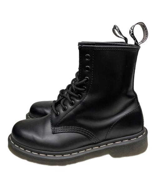 Dr.Martens（ドクターマーチン）Dr.Martens (ドクターマーチン) 1460 WHITE STITCH 8ホールブーツ ブラック サイズ:UK5の古着・服飾アイテム