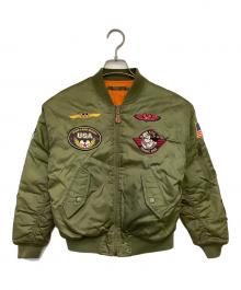 DISNEY（ディズニー）の古着「MA-1ジャケット」｜カーキ