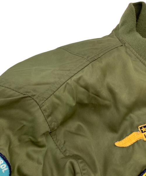 DISNEY（ディズニー）DISNEY (ディズニー) MA-1ジャケット カーキ サイズ:L（実寸値をご確認下さい）の古着・服飾アイテム