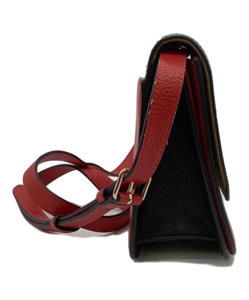 COACH（コーチ）COACH (コーチ) DISNEY (ディズニー) Keith Haring (キースヘリング) ショルダーバッグ ホワイト×レッドの古着・服飾アイテム