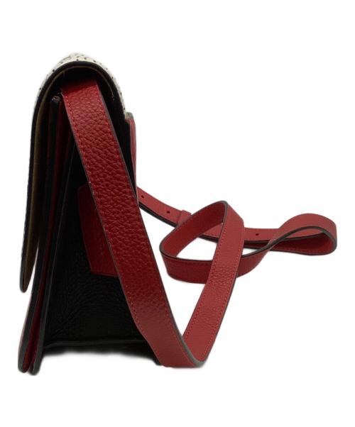 COACH（コーチ）COACH (コーチ) DISNEY (ディズニー) Keith Haring (キースヘリング) ショルダーバッグ ホワイト×レッドの古着・服飾アイテム