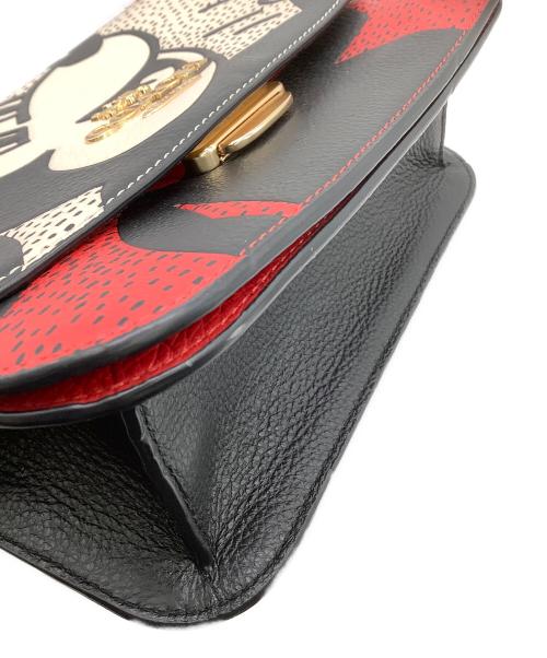 COACH（コーチ）COACH (コーチ) DISNEY (ディズニー) Keith Haring (キースヘリング) ショルダーバッグ ホワイト×レッドの古着・服飾アイテム