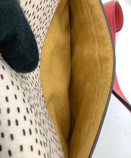 COACH（コーチ）COACH (コーチ) DISNEY (ディズニー) Keith Haring (キースヘリング) ショルダーバッグ ホワイト×レッドの古着・服飾アイテム