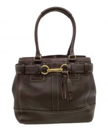 COACH（コーチ）の古着「ハンプトンズ トートバッグ」｜ブラウン